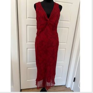 Ice Red Midi Dress